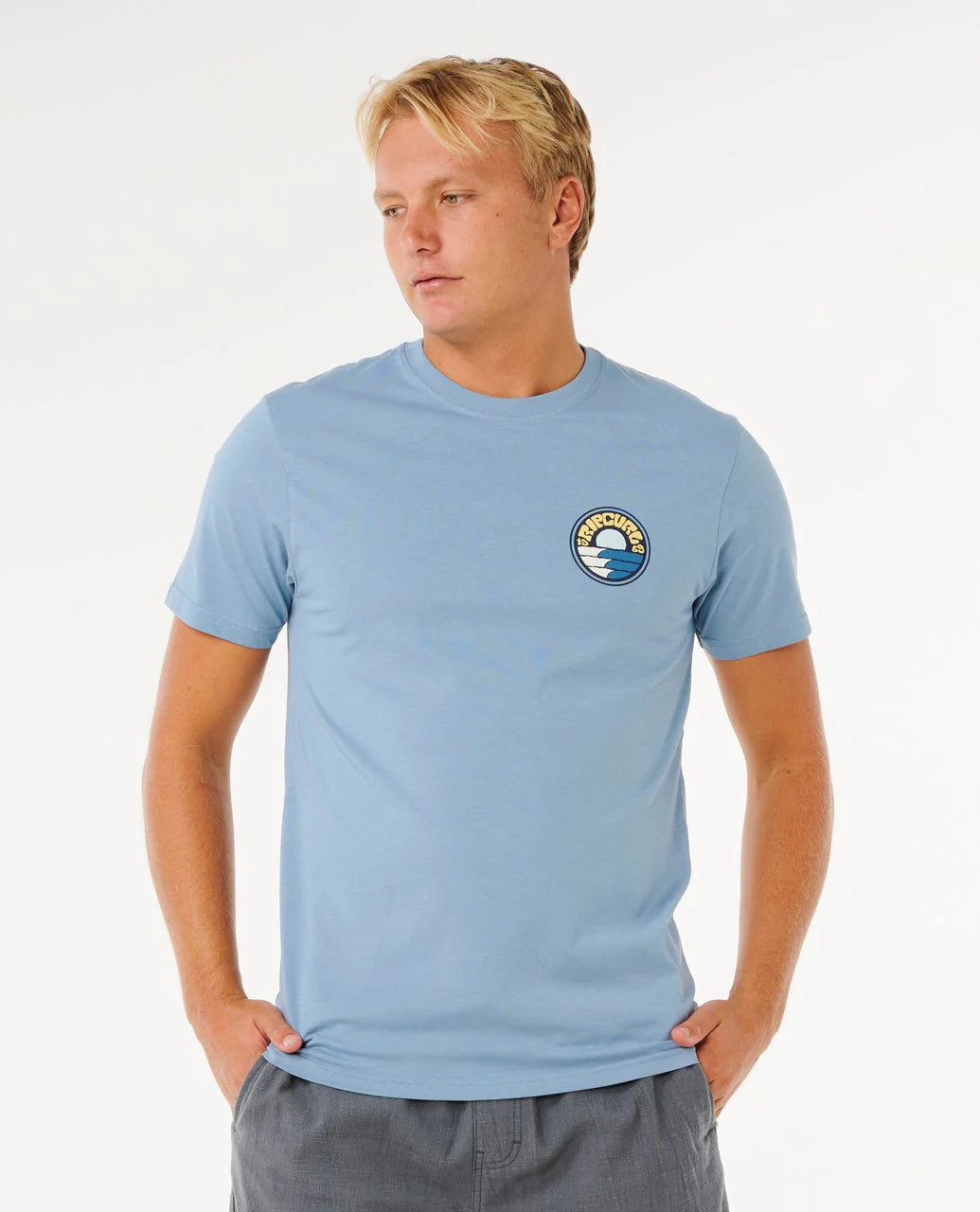 Rip Curl Mens Pacific Rinse Stacked T-Shirt