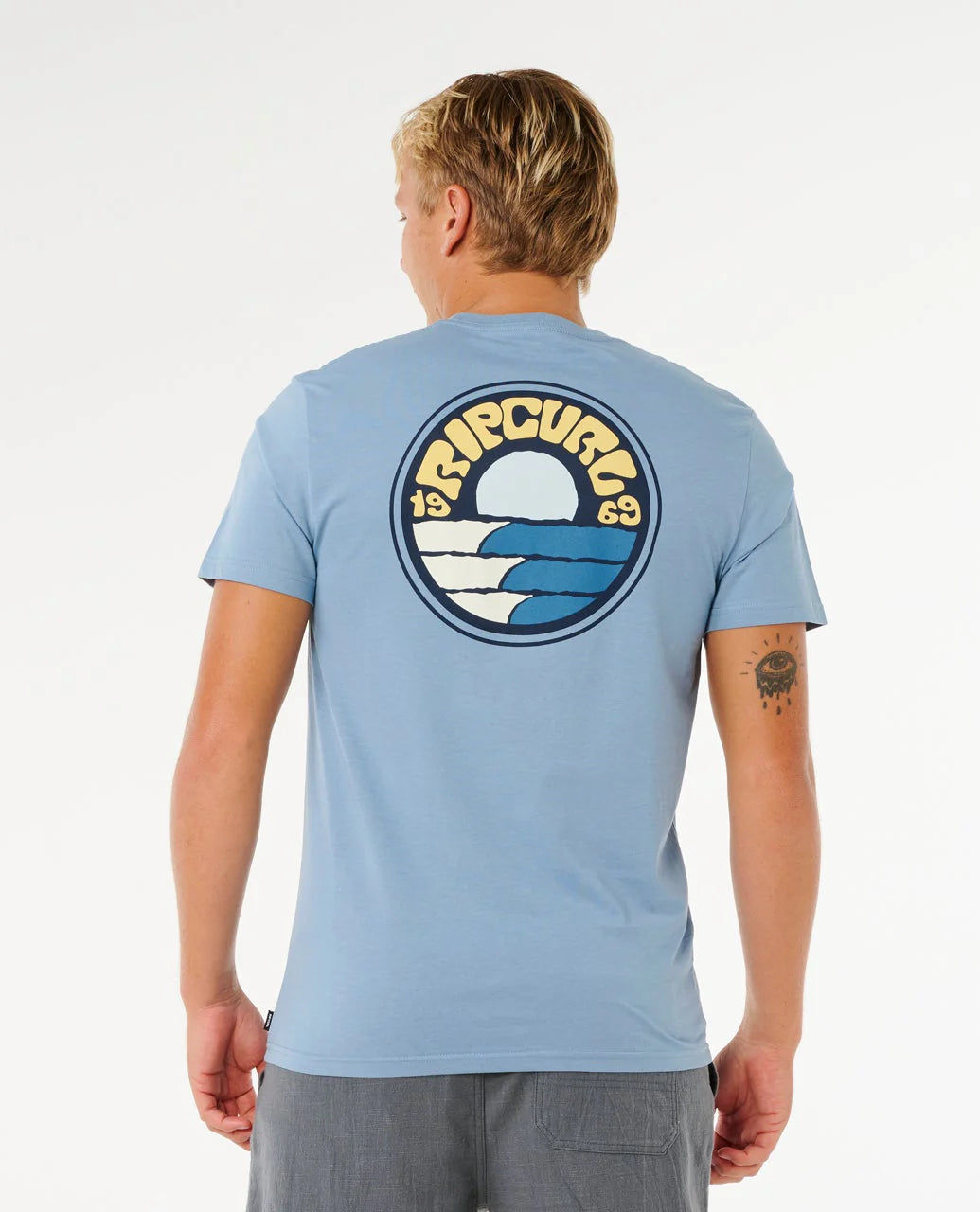 Rip Curl Mens Pacific Rinse Stacked T-Shirt