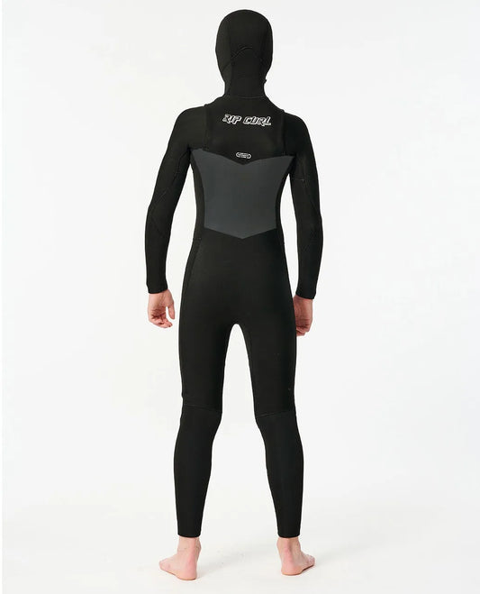 Rip Curl Junior Dawn Patrol 5/4mm Chest Zip Hooded Wetsuit