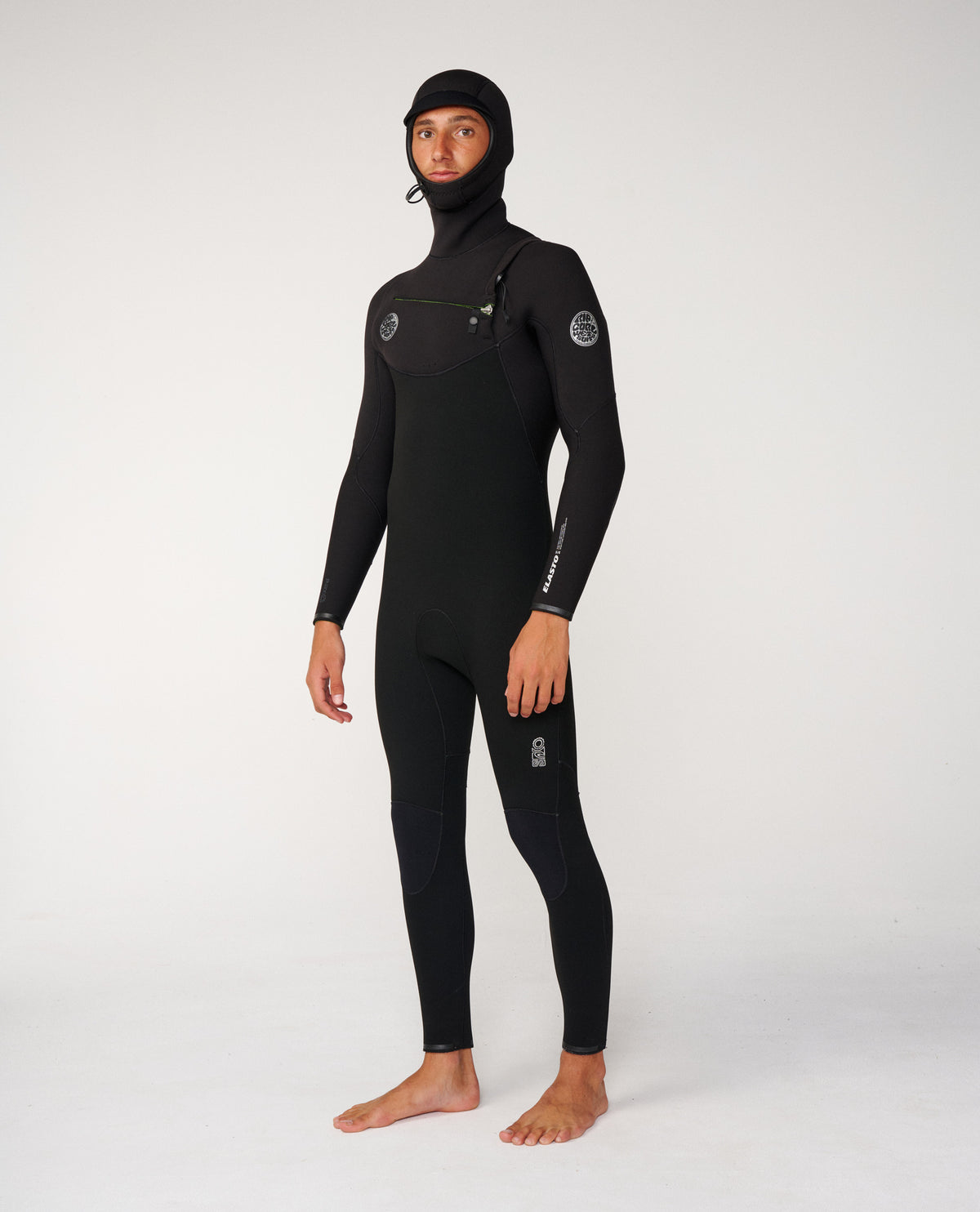 Rip Curl Mens Elasto CZ Hood 5/4 Wetsuit - Black
