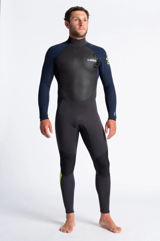 C-Skins Mens Element 3/2mm Back Zip Wetsuit