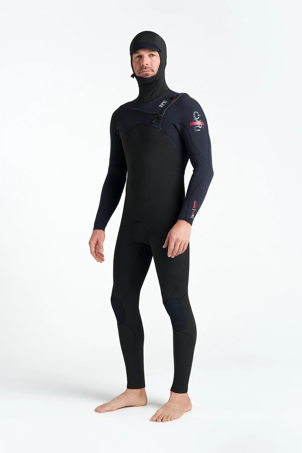 C-Skins Nuwave Session 5/4/3mm Mens Chest Zip Hooded Steamer