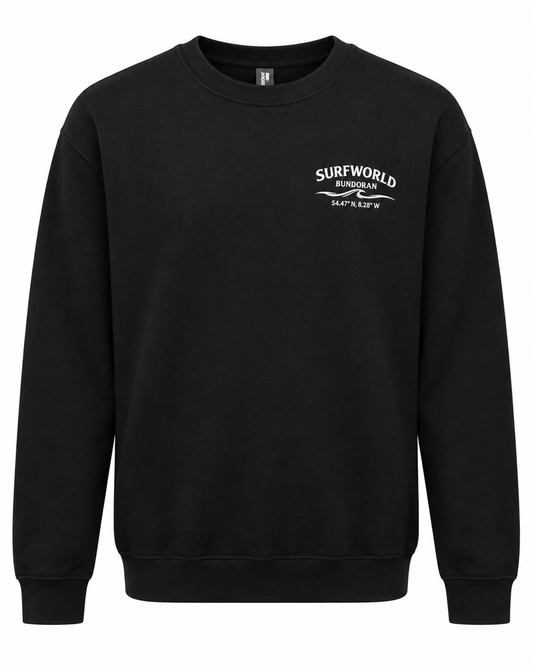 Surfworld Peak Barrel Adult Crew - Black