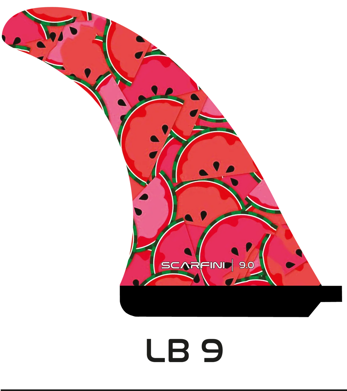 Scarfini 9" Eco Single Fin - Watermelon