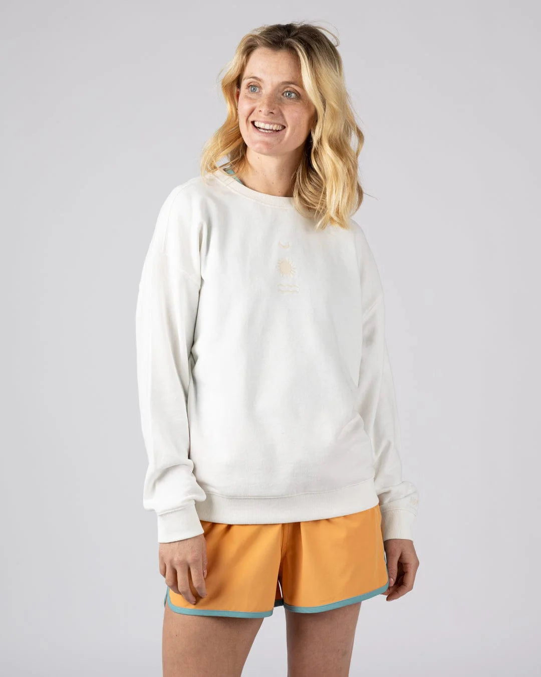 Saltrock Womens Equinox Sweat Top Cream