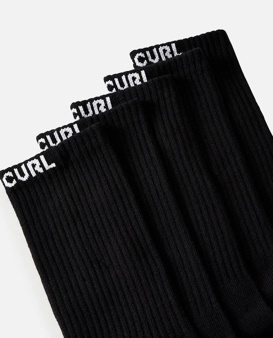 Rip Curl Brand Crew Sock - 5 Pack