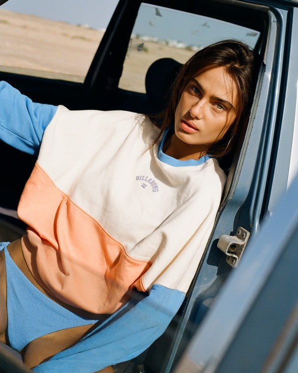Billabong Womens Jump Around Block Crew