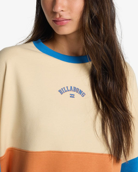Billabong Womens Jump Around Block Crew
