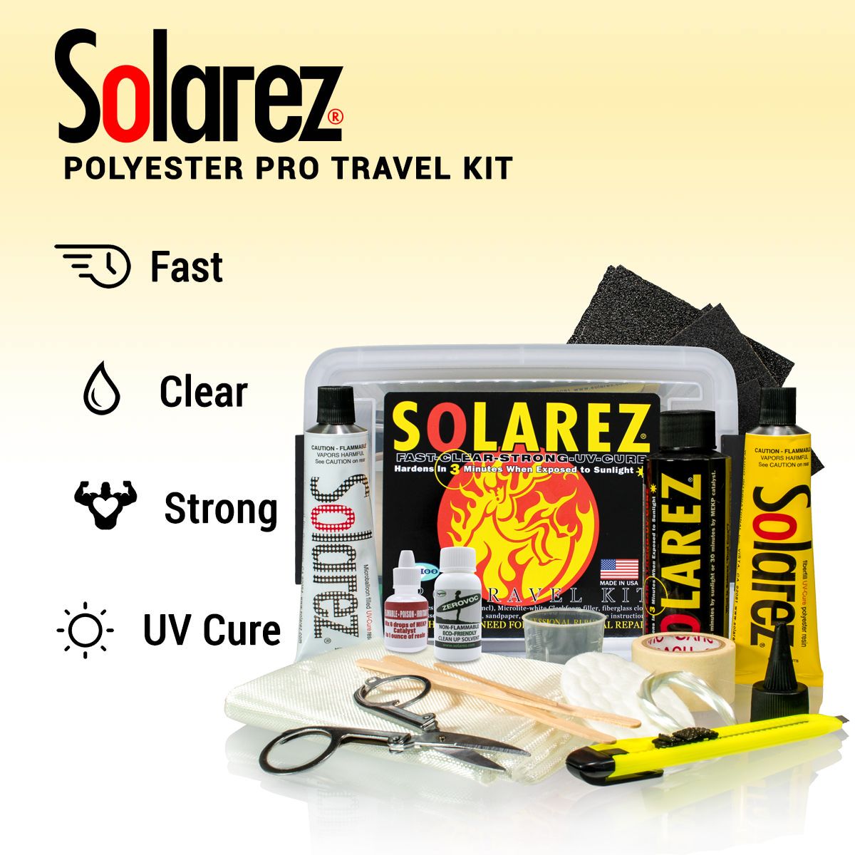 Solarez Ding Repair Pro Travel Kit