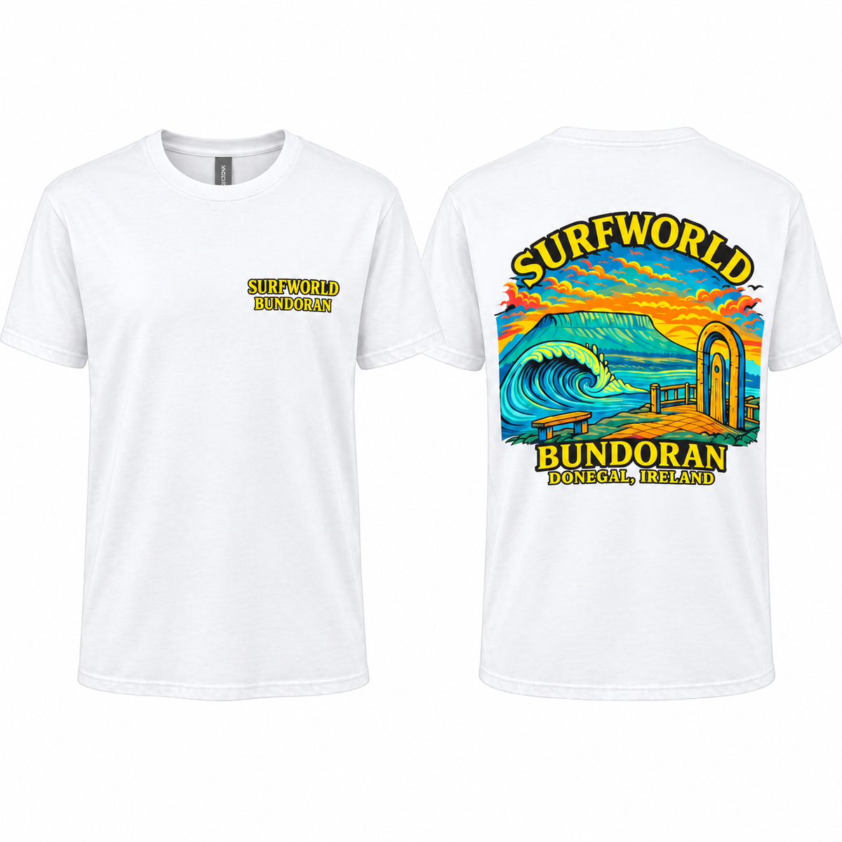 Surfworld Unisex Peak T-Shirt - White