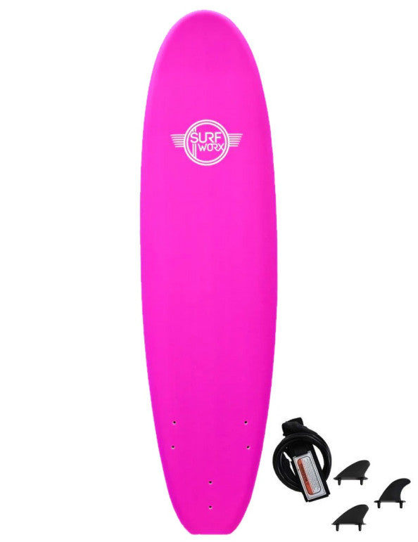 Surfworx Base Mini-Mal 7'0" - Pink