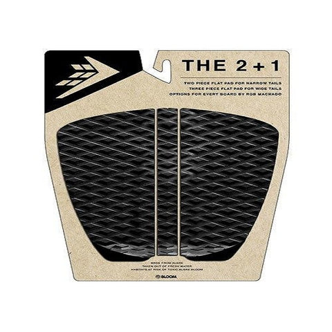 Firewire 2 + 1 Flat Traction Tail Pad - Black/Charcoal