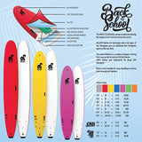 Back to School 6'6 Soft Top Surfboard - Blue