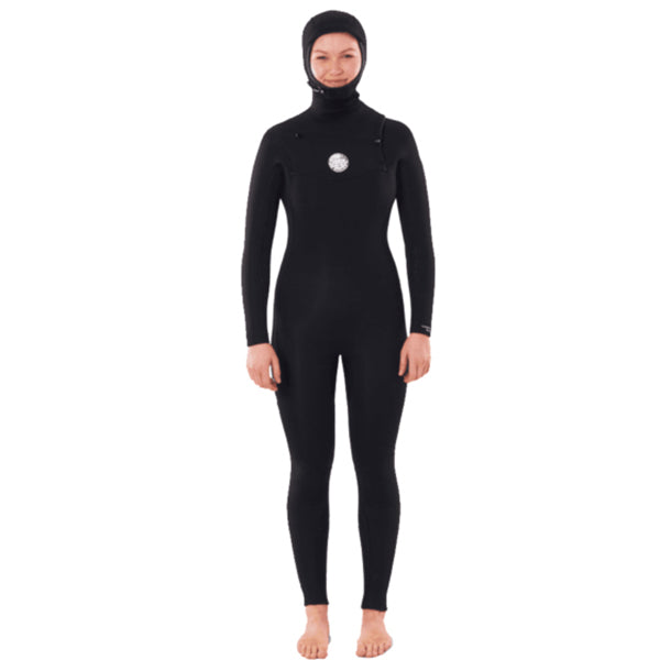 Rip Curl Womens Dawn Patrol 5/4mm Chest Entry Hooded Wetsuit