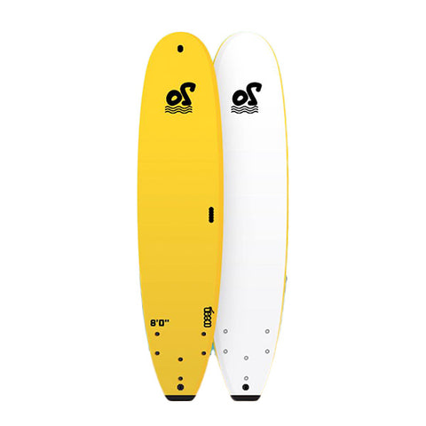 Back to School 8ft Soft Top Surfboard - Yellow
