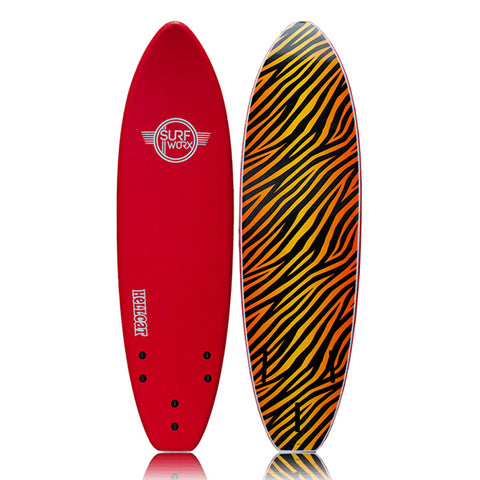 SURFWORX HELLCAT MINI MAL 6FT- RED