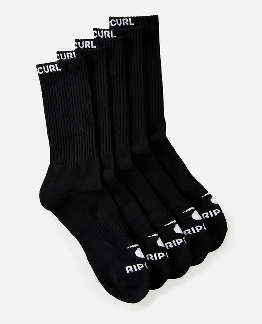 Rip Curl Brand Crew Sock - 5 Pack