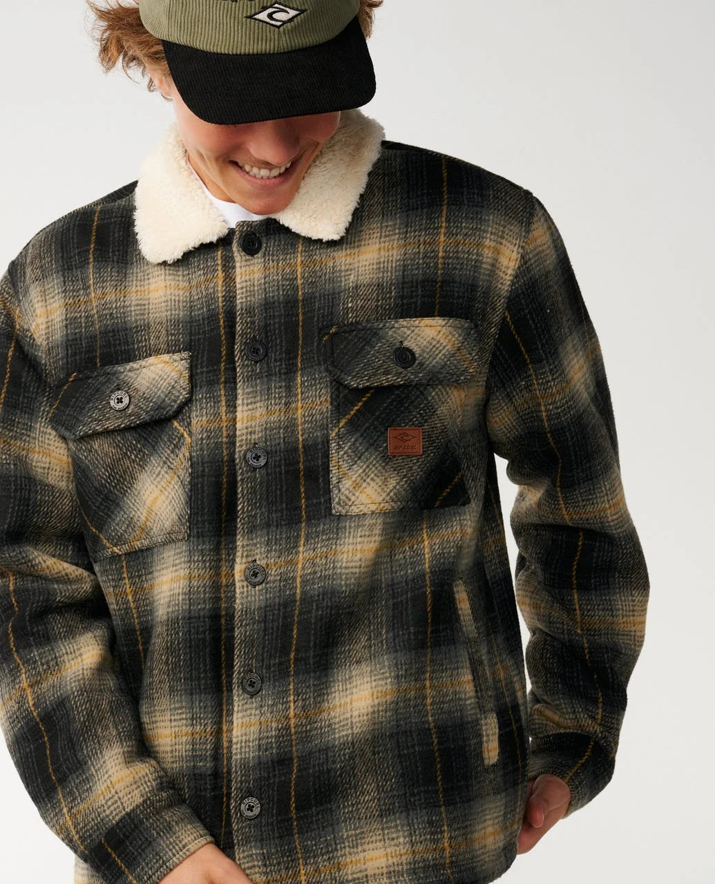 Rip Curls Mens Classic Surf Bells Sherpa Jacket