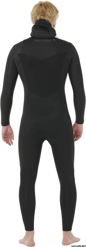 Rip Curl Mens Dawn Patrol 5/4mm Chest Entry Hooded Wetsuit