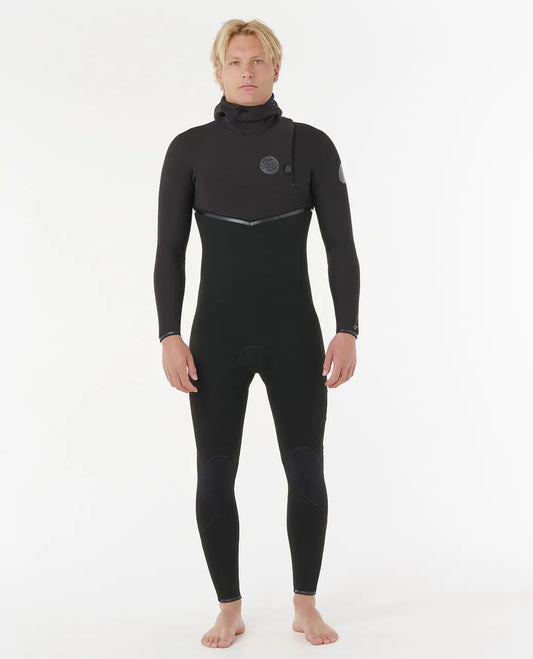 Rip Curl Mens E-Bomb 5/4mm Chest Entry Hooded Wetsuit