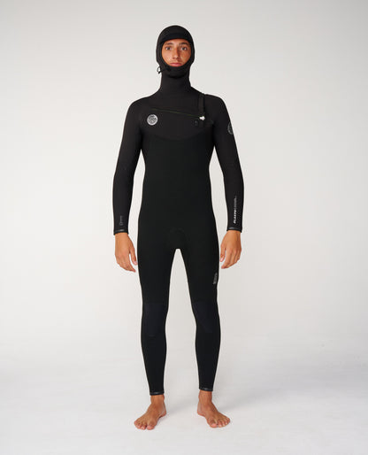 Rip Curl Mens Elasto CZ Hood 5/4 Wetsuit - Black