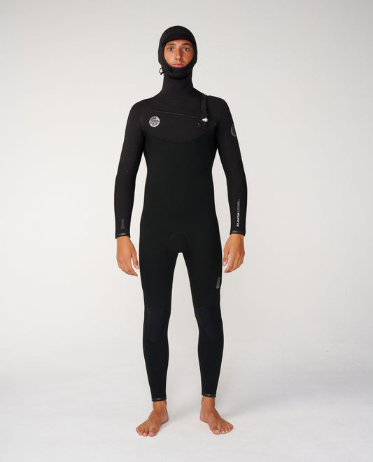 Rip Curl Mens Elasto CZ Hood 5/4 Wetsuit - Black