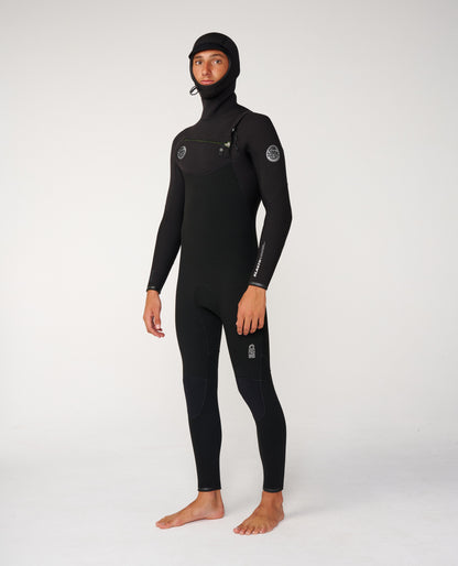 Rip Curl Mens Elasto CZ Hood 5/4 Wetsuit - Black
