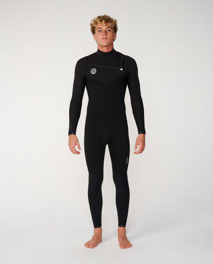 Rip Curl Mens Elasto ZF 5/4 Wetsuit - Black