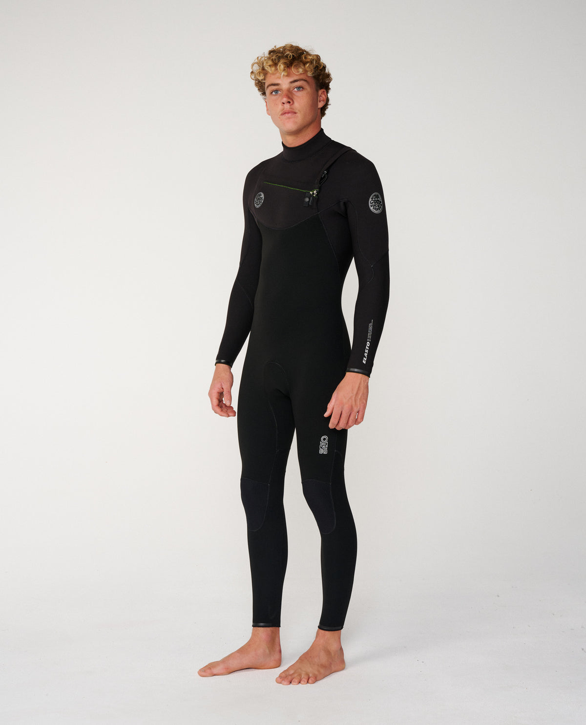Rip Curl Mens Elasto ZF 5/4 Wetsuit - Black