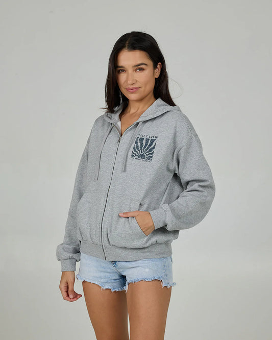 Salty Crew Womens Perfect Set Zip Hoodie