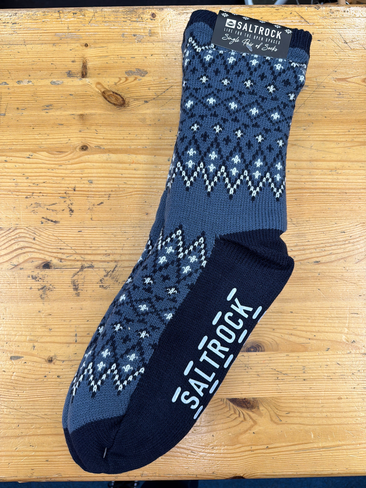Saltrock Fern Fairisle Socks