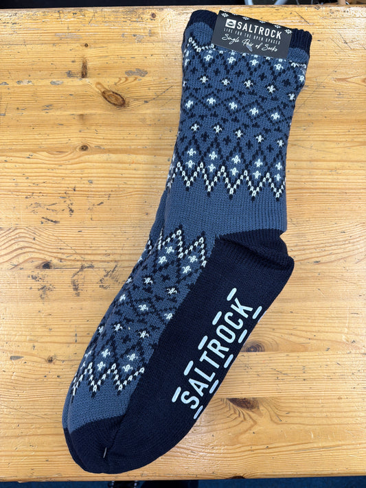 Saltrock Fern Fairisle Socks