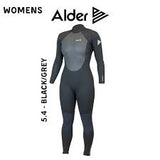 ALDER Ladies Stealth 5:4mm Wetsuit Back Zip