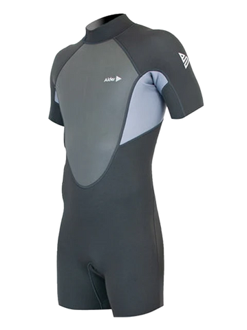 Alder Impact Men’s 3/2mm Shorty Wetsuit- Black/ Grey