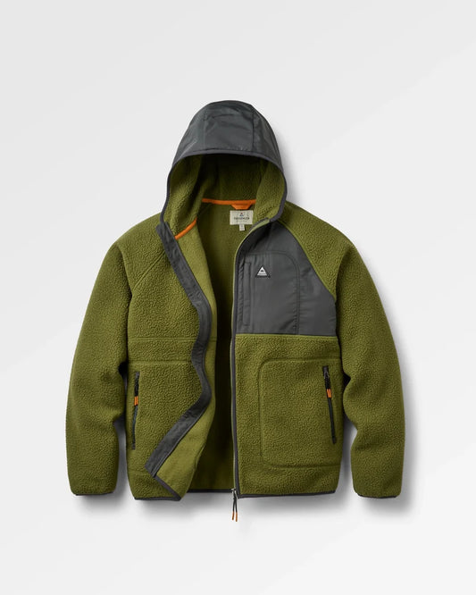 Passenger Mens Offgrid Full Zip Hooded Sherpa Fleece