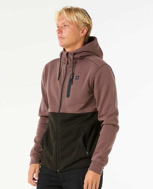 Rip Curl Mens Anti Series Departed Zip Thru