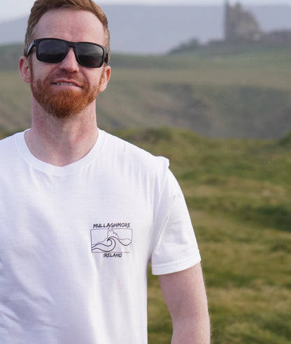 Surfworld Adult Mullaghmore Ireland T-Shirt - White