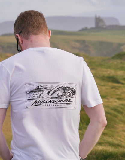 Surfworld Adult Mullaghmore Ireland T-Shirt - White