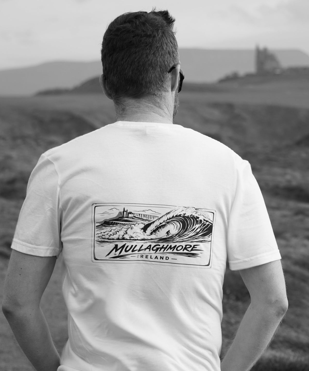 Surfworld Adult Mullaghmore Ireland T-Shirt - White