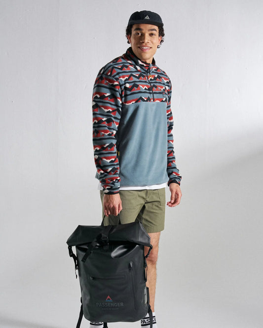 Passenger Mens Set Off Recycled Polar 1/4 Zip Fleece 2.0