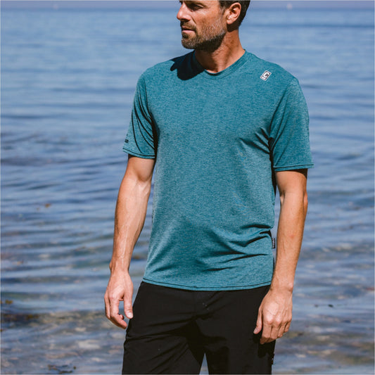 C-Skins Mens Nuwave UV Short Sleeve Surf T-Shirt