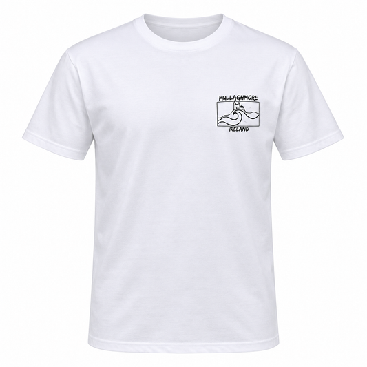 Surfworld Adult Mullaghmore Ireland T-Shirt - White