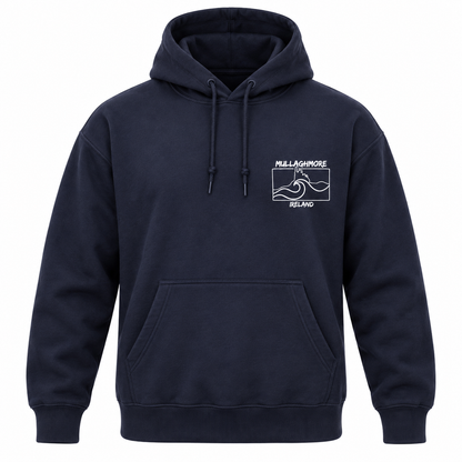 Surfworld Adult Mullaghmore Rectangle Graphic Hoodie - Black