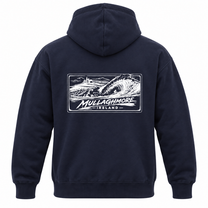 Surfworld Adult Mullaghmore Rectangle Graphic Hoodie - Black