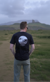 Surfworld Mullaghmore Ireland Big Wave Circle Black T-Shirt