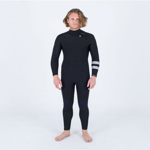 Hurley Advant Men's 5/3mm Chest Entry Wetsuit - Black