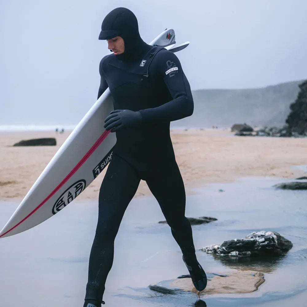 C-Skins Mens Nuwave Session 5/4/3mm Chest Entry Hooded Wetsuit
