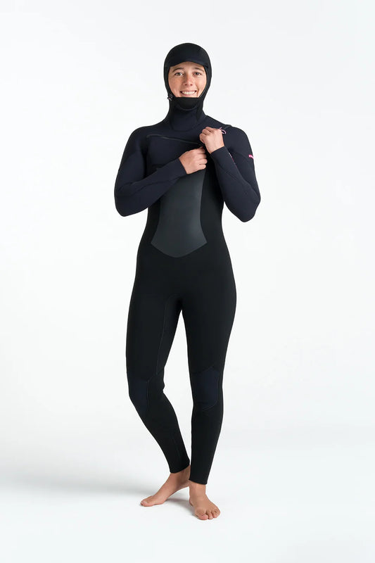 C-Skins Nuwave Rewired 6/5mm Womens Chest Zip Hooded Steamer