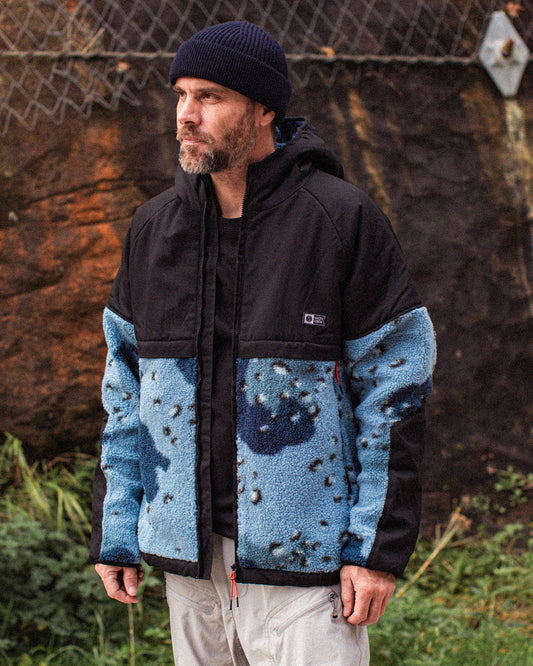 Salty Crew Mens Shield Sherpa - Blue Camo