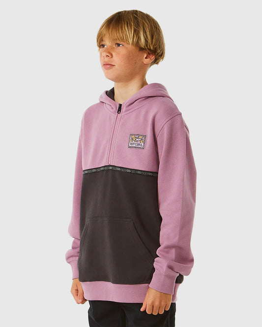 Rip Curl kids dusty purple hoodie